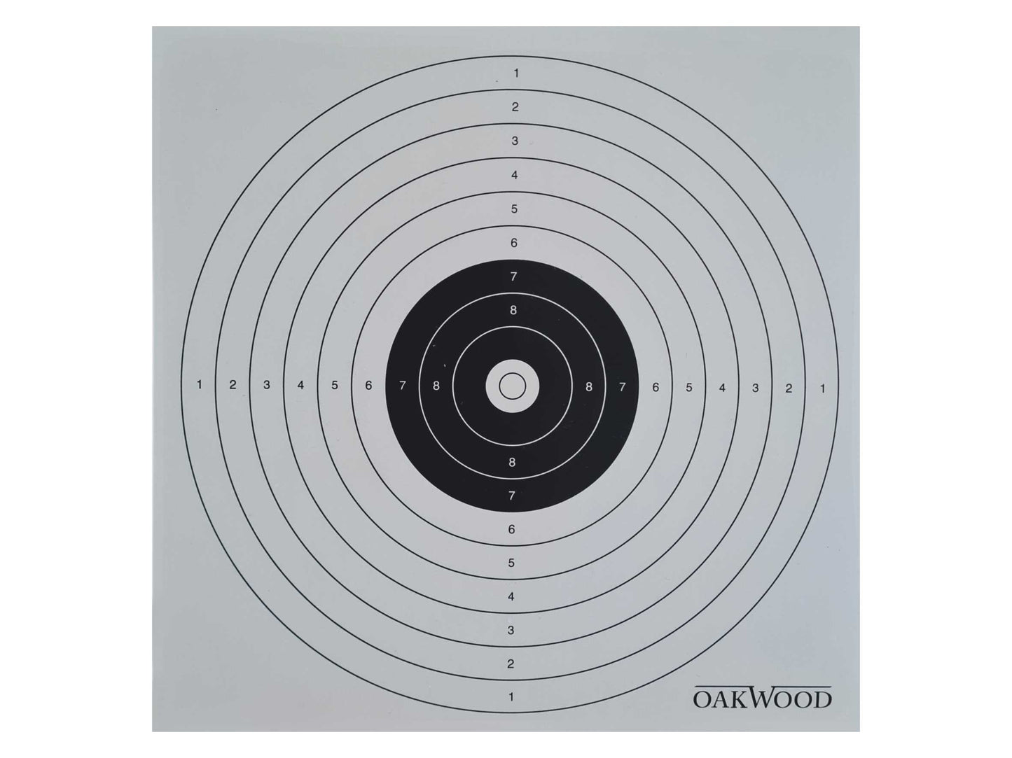 OAKWOOD Zielscheiben 14x14 oder 17x17 | 50/100/150 Stück