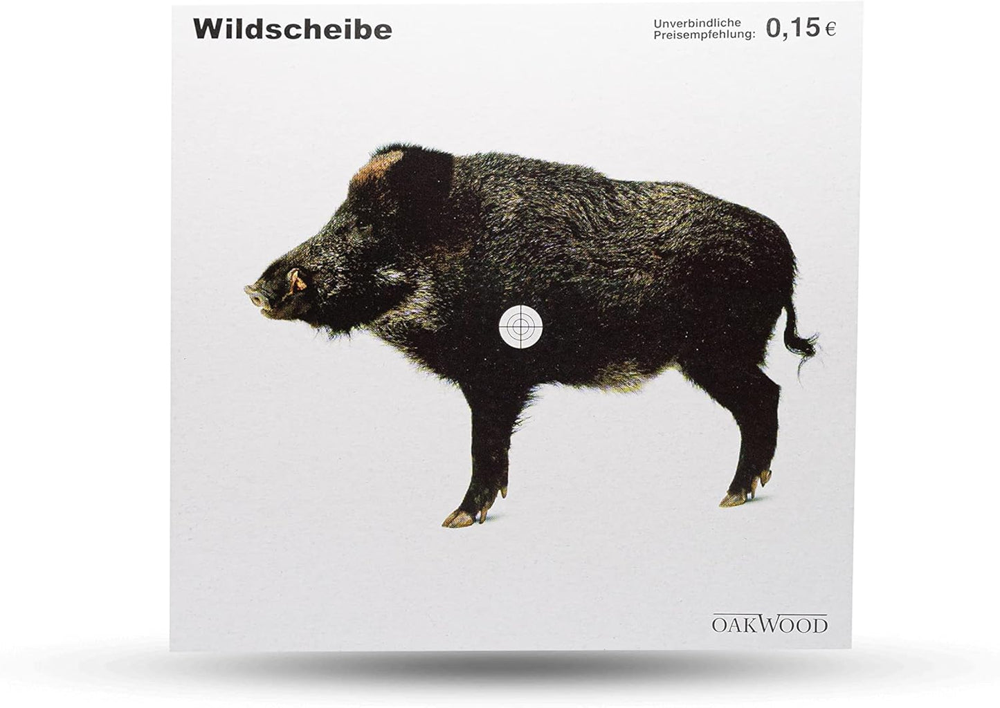 OAKWOOD Zielscheiben 14x14 oder 17x17 | 50/100/150 Stück