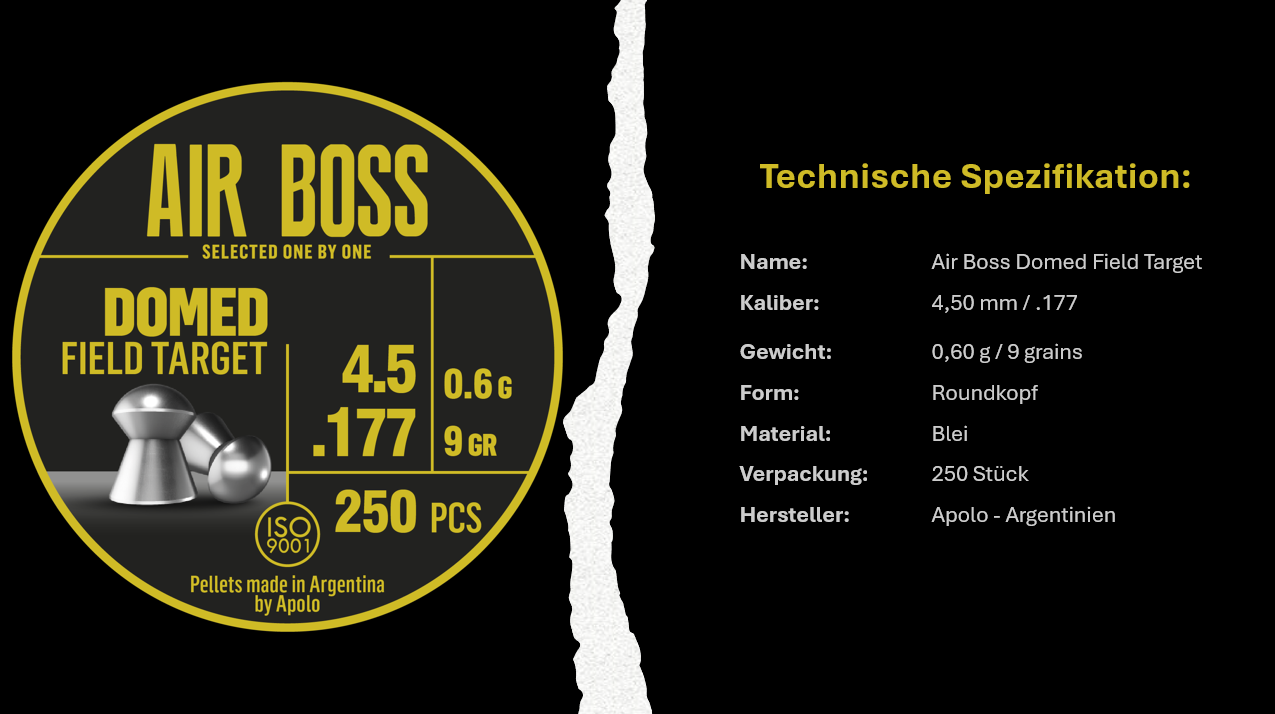 Air Boss Premium Diabolos | Kal. 4,5mm & 5,5mm
