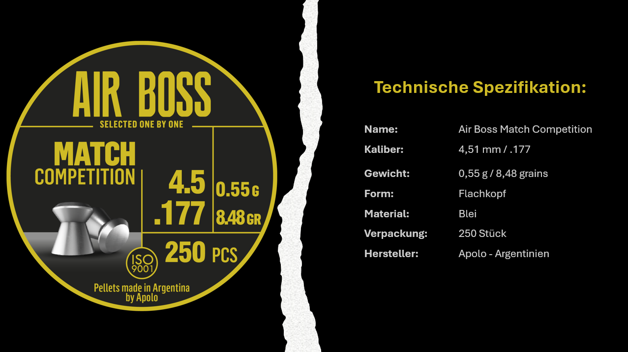 Air Boss Premium Diabolos | Kal. 4,5mm & 5,5mm