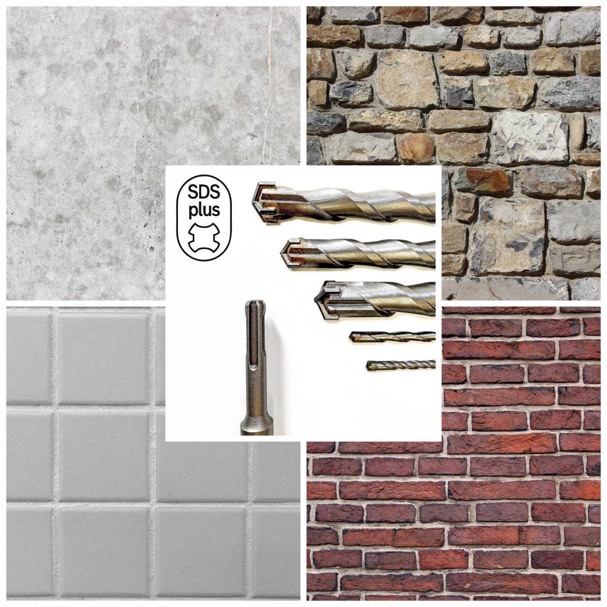 SDS Plus Betonbohrer | 4-fach Schneide | Ø 5-30mm | mit Hartmetallspitze für präzises Bohren