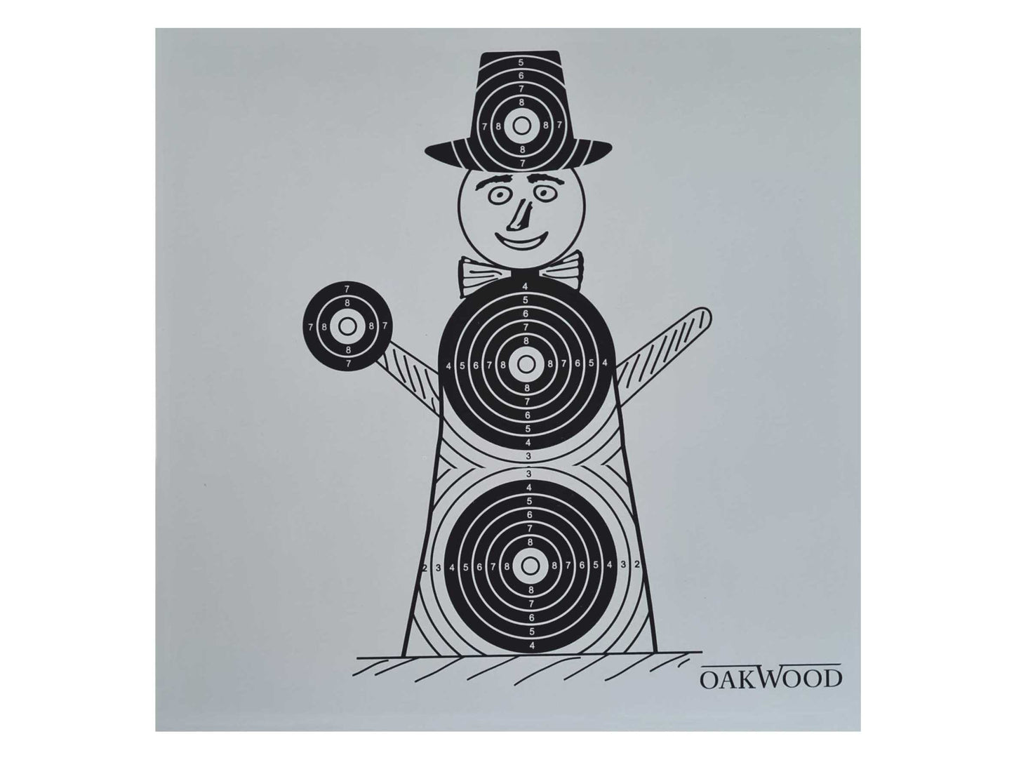 OAKWOOD Zielscheiben 14x14 oder 17x17 | 50/100/150 Stück