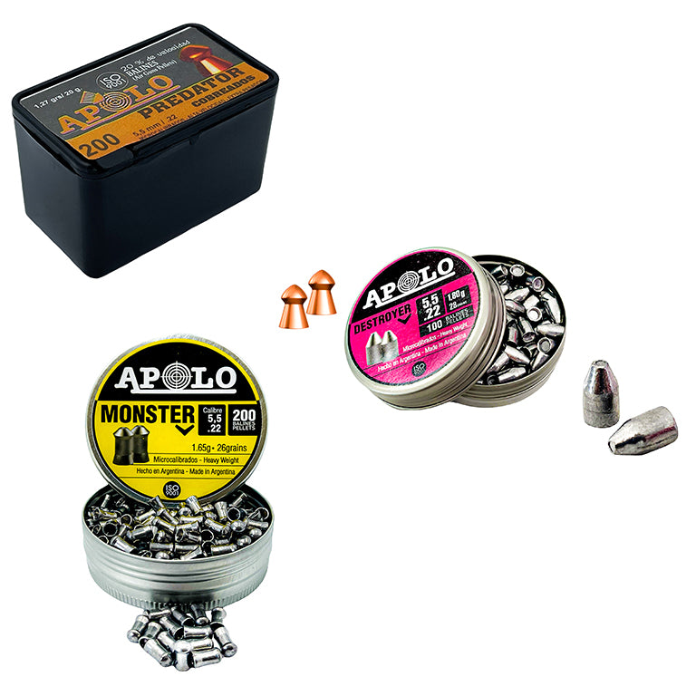 Apolo Diabolos & Stahlrundkugeln: Premium Munition Kal. 4,5mm & 5,5mm
