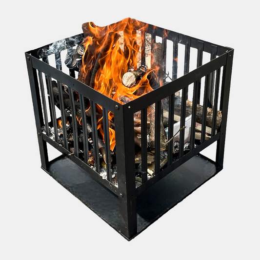ProLiving Feuerkorb 40cm Schwarz mit Bodenschutz