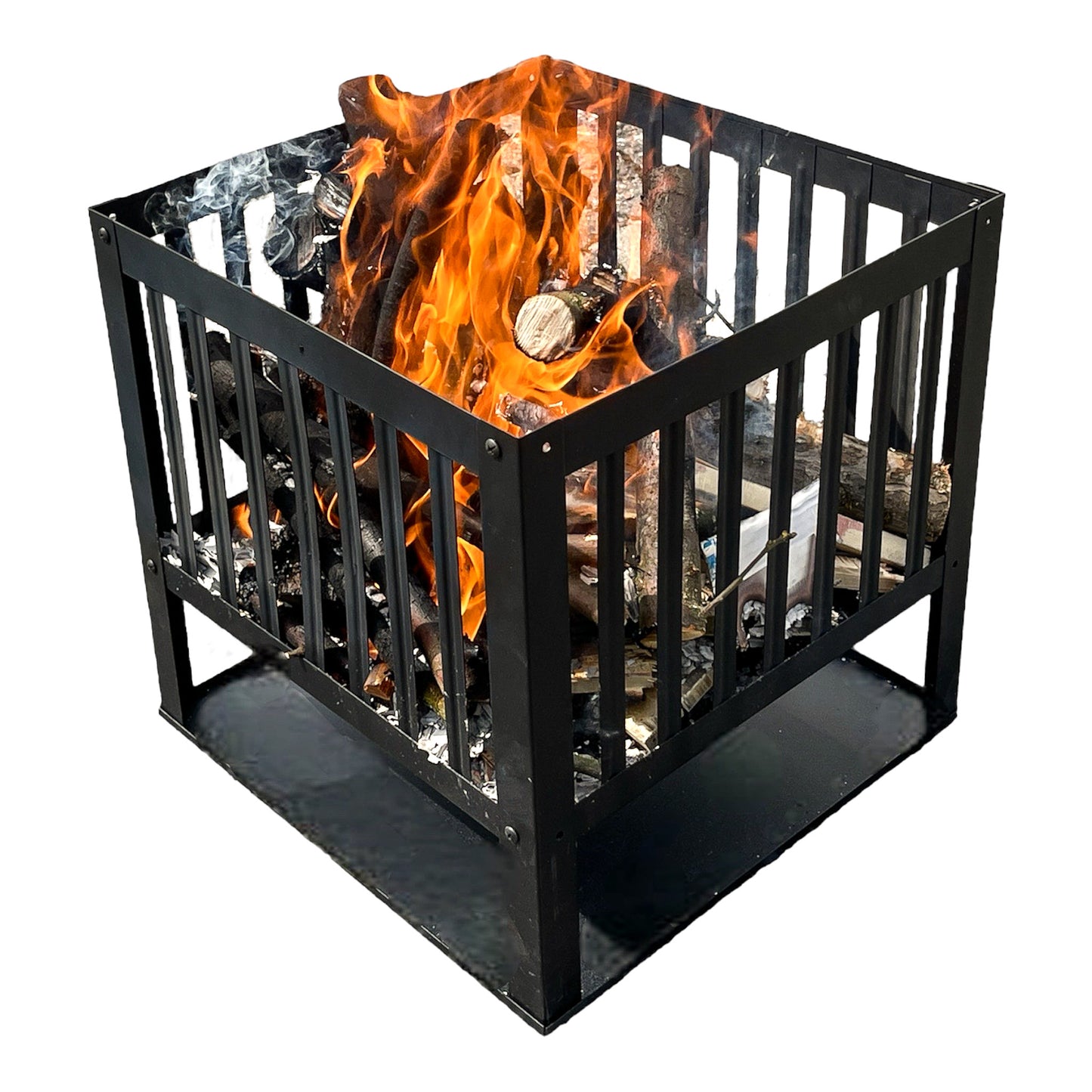 ProLiving Feuerkorb 40cm Schwarz mit Bodenschutz