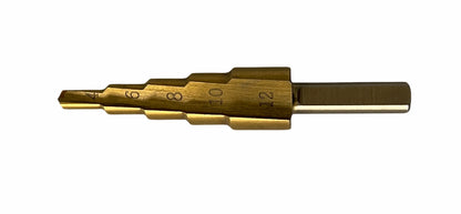 HSS Stufenbohrer Set 3-tlg. Schälbohrer Titanbeschichtet TIN︱4-12mm︱4-20mm︱4-32mm