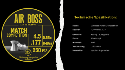 Air Boss Premium Diabolos | Kal. 4,5mm & 5,5mm
