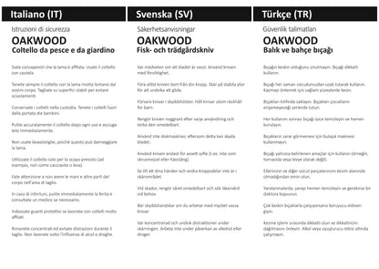 OAKWOOD Fisch und Gartenmesser