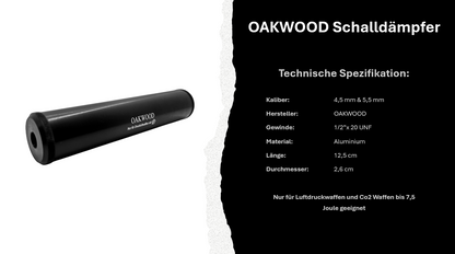 OAKWOOD Air Force Schalldämpfer - SET