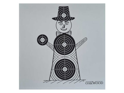 OAKWOOD Zielscheiben 14x14 oder 17x17 | 50/100/150 Stück