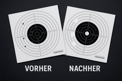 OAKWOOD Schusspflaster & Punktetiketten rund | Ø19mm – 2.000 Stück in Spenderbox | Schwarz, Weiß, Gold, Silber, Neongelb