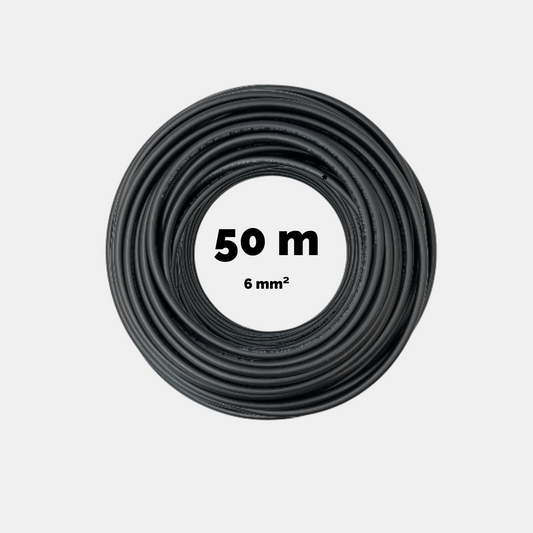 Solarkabel Leitung 6 MM² SCHWARZ DB+ H1Z2Z2-K PV - Fichtel Energy