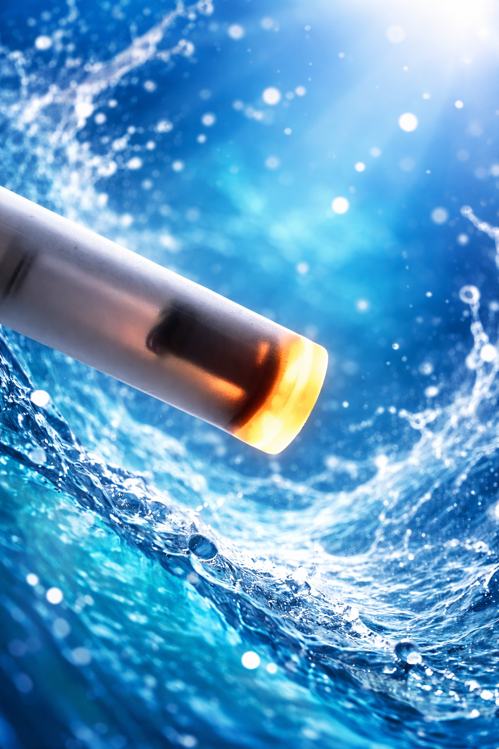 OAKWOOD FunGun Wasserpistole Elektrisch - Automatisch, Transparent, Lichteffekt