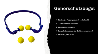 OAKWOOD Gehörschutzbügel - 25dB