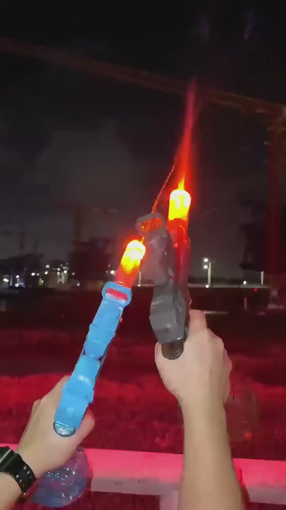 OAKWOOD FunGun Wasserpistole Elektrisch - Automatisch, Transparent, Lichteffekt