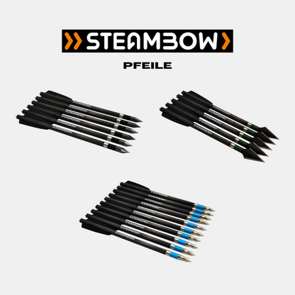Steambow Pfeile Stinger AR-Series - Armbrust Bolzen Übung, Sport, Jagd, Carbon | leichte & schwere Ausführung